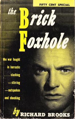 The Brick Foxhole by Richard Brooks 1945 book cover